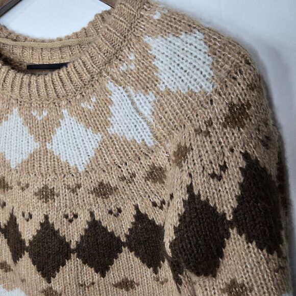 NWT Vero Moda Brown O-Neck Nordic Sweater Small - Picture 2 of 8